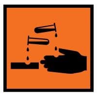 Hazard safety sign - Corrosive 004