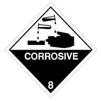 Hazard safety sign - Corrosive 005