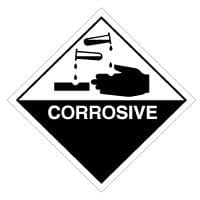 Hazard safety sign - Corrosive 006