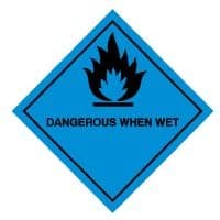 Hazard safety sign - Dangerous When Wet 010