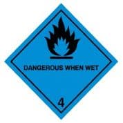 Hazard safety sign - Dangerous When Wet 011