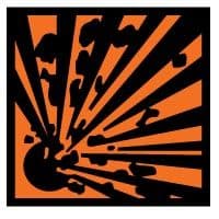 Hazard safety sign - Explosion Hazards 012