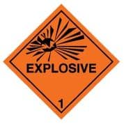 Hazard safety sign - Explosive 013