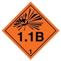 Hazard safety sign - Explosive 1.1B 014