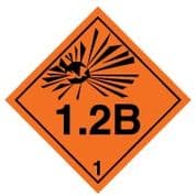 Hazard safety sign - Explosive 1.2B 019