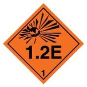 Hazard safety sign - Explosive 1.2E 021