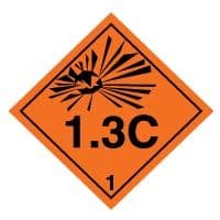 Hazard safety sign - Explosive 1.3C 023