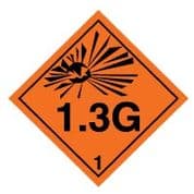 Hazard safety sign - Explosive 1.3G 024