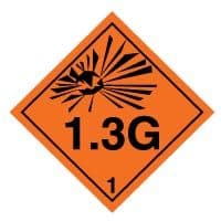 Hazard safety sign - Explosive 1.3G 024