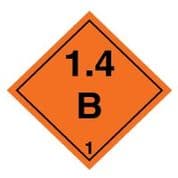 Hazard safety sign - Explosive 1.4B 025