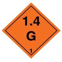 Hazard safety sign - Explosive 1.4G 026
