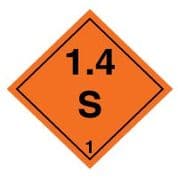 Hazard safety sign - Explosive 1.4S 027