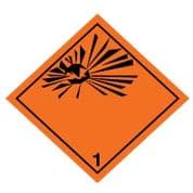 Hazard safety sign - Explosive Symbol (1) 029