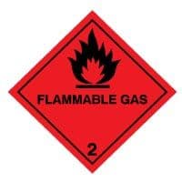 Hazard safety sign - Flammable Gas (2) 033