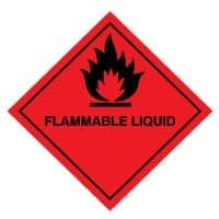 Hazard safety sign - Flammable Liquid 034