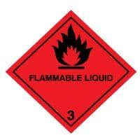 Hazard safety sign - Flammable Liquid (3) 035