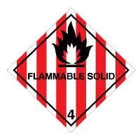 Hazard safety sign - Flammable Solid (4) 037