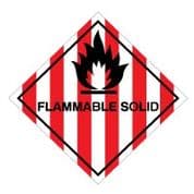 Hazard safety sign - Flammable Solid