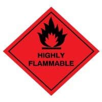 Hazard safety sign - Highly Flammable 041