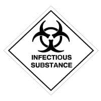 Hazard safety sign - Infectious Substance 043