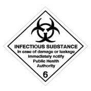 Hazard safety sign - Infectious Substance 044