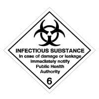 Hazard safety sign - Infectious Substance 044