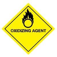Hazard safety sign - Oxidizing Agent 054