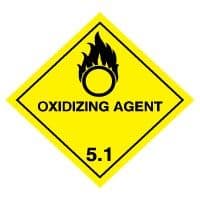 Hazard safety sign - Oxidizing Agent 055