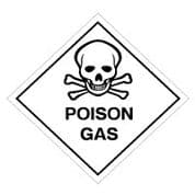 Hazard safety sign - Poison Gas 058