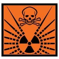 Hazard safety sign - Radioactive 061