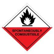 Hazard safety sign - Spontaneously 062