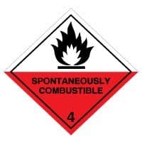 Hazard safety sign - Spontaneously 063