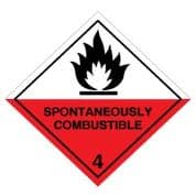 Hazard safety sign - Spontaneously 063