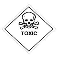 Hazard safety sign - Toxic 065