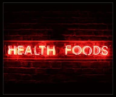 Health Foods Neon Sign