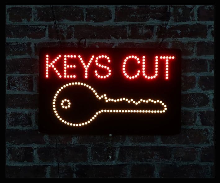Keys Cut LED Sign
