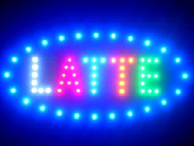 Latte LED Sign