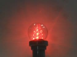 LED colour golf ball light bulbs - BC B22
