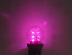 LED colour golf ball light bulbs - BC B22