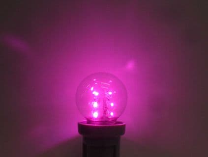 LED colour golf ball light bulbs - BC B22