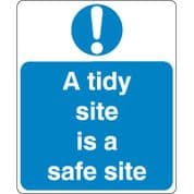 Mandatory Safety Sign - A Tidy Site 021