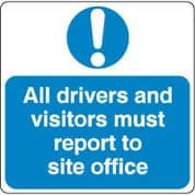 Mandatory Safety Sign - All Drivers Report 026