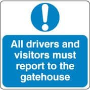 Mandatory Safety Sign - All Drivers Report.. 024
