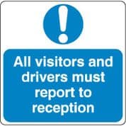 Mandatory Safety Sign - All Visitors 028