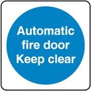 Mandatory Safety Sign - Automatic Fire Door 033