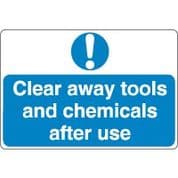 Mandatory Safety Sign - Clear Away Tools 036