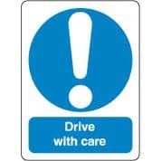 Mandatory Safety Sign - Drive With Care 042