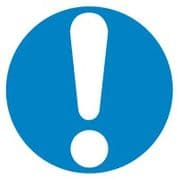 Mandatory Safety Sign - Exclamation 001