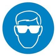 Mandatory Safety Sign - Eye protection 002