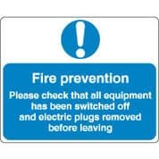 Mandatory Safety Sign - Fire Prevention 062